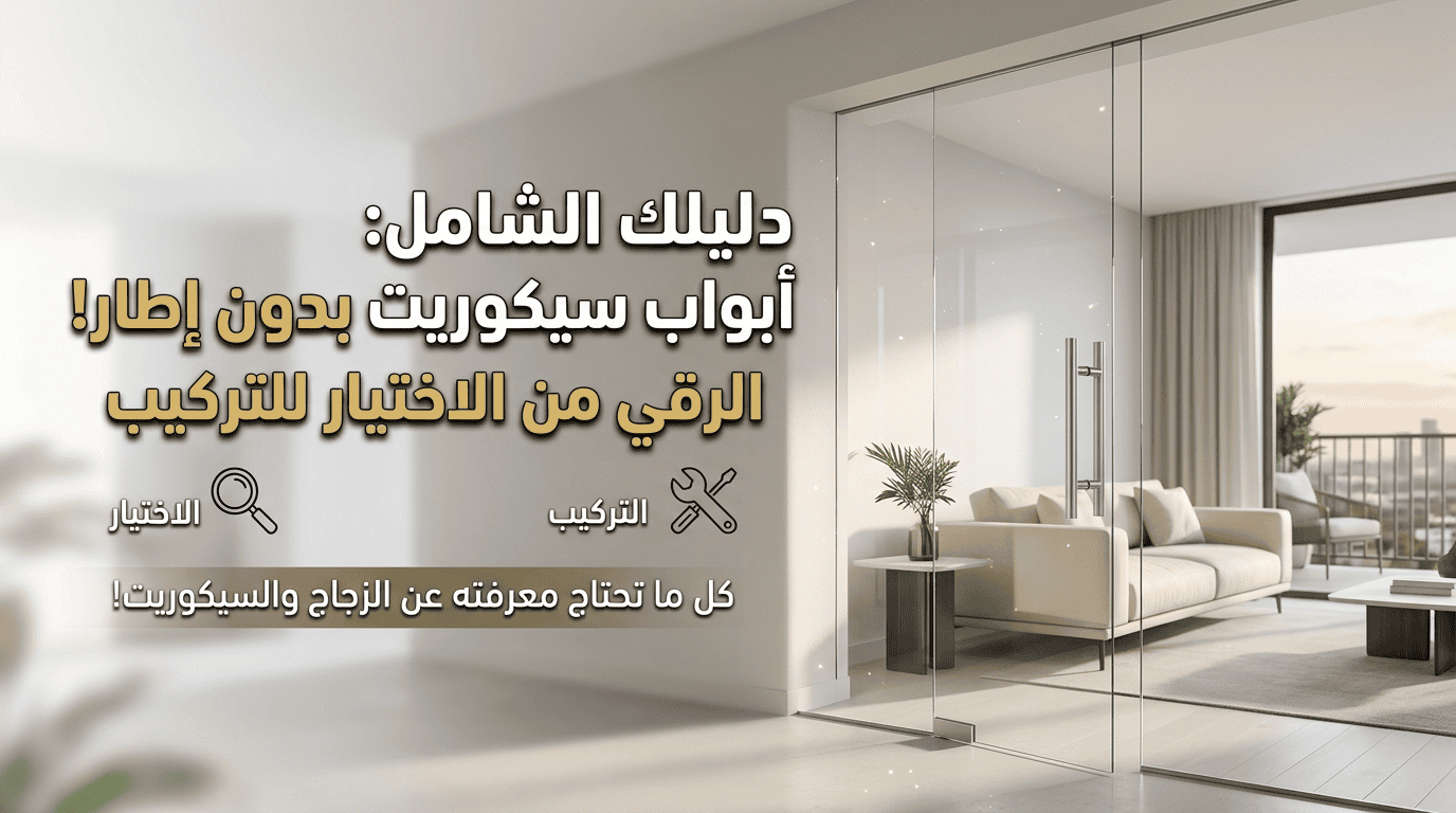 أبواب زجاج سيكوريت بدون إطار | الرقي في كل تفصيل — دليلك الشامل من الاختيار للتركيب