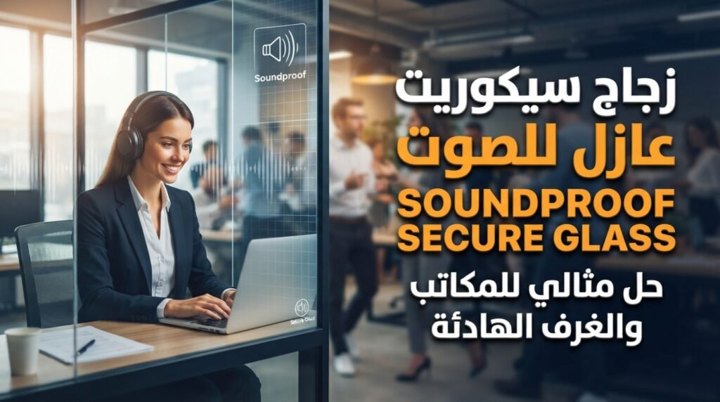 زجاج سيكوريت عازل للصوت في المكاتب والغرف الهادئة لمنع الضوضاء الخارجية.